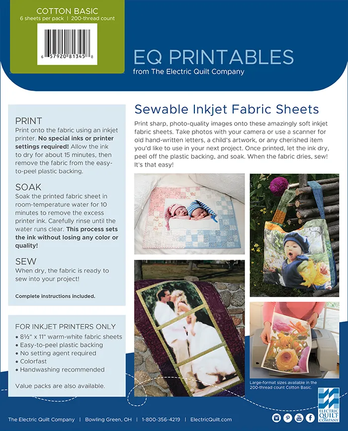 How to custom make Inkjet Printable Fabric sheets 